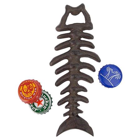 DESIGN TOSCANO Fish Bones Skeleton Cast Iron Bottle Opener QH17808